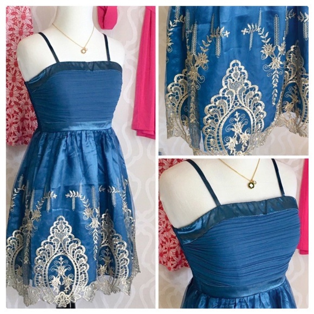 Indigo Girl Party Mini Dress - Picture 6 of 10